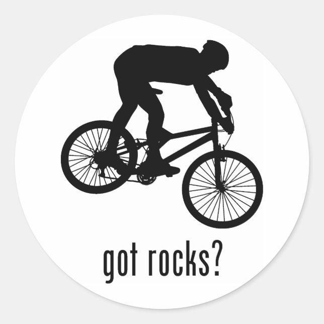 Mountain Biking Classic Round Sticker (Front)