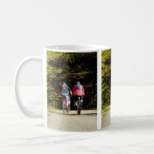 MOUNTAIN BIKING COFFEE MUG (Left)