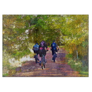 MOUNTAIN BIKING CUTTING BOARD