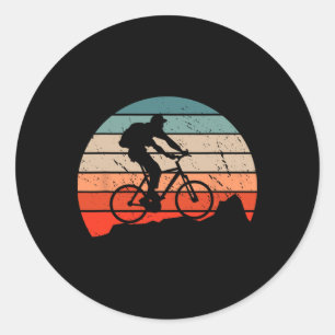 Mountain Biking Cycling Adventure Outdoor Sports T Classic Round Sticker