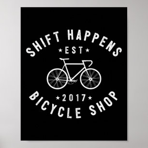 Mountain Biking Cycling Funny Poster