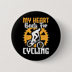 Mountain Biking Cycling Lover Road Bike Cyclist En 6 Cm Round Badge