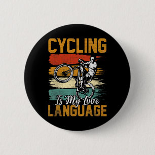 Mountain Biking Cycling Lover Road Bike Cyclist En 6 Cm Round Badge