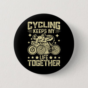 Mountain Biking Cycling Lover Road Bike Cyclist En 6 Cm Round Badge