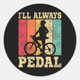 Mountain Biking Cycling Lover Road Bike Cyclist En Classic Round Sticker