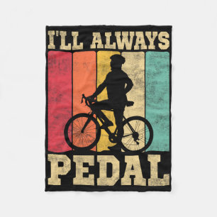 Mountain Biking Cycling Lover Road Bike Cyclist En Fleece Blanket