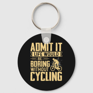 Mountain Biking Cycling Lover Road Bike Cyclist En Key Ring