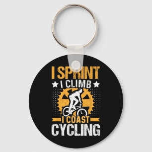Mountain Biking Cycling Lover Road Bike Cyclist En Key Ring