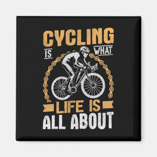 Mountain Biking Cycling Lover Road Bike Cyclist En Magnet