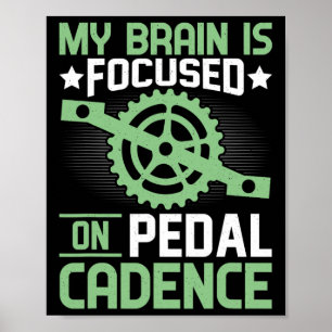 Mountain Biking Cycling Lover Road Bike Cyclist En Poster