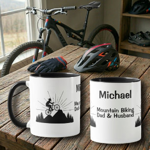 Mountain Biking Dad And Husband Mug