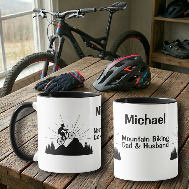Mountain Biking Dad And Husband Mug (Creator Uploaded)