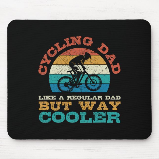 Mountain Biking Dad, Gift, Like Regular Dad, Coole Mouse Pad (Front)