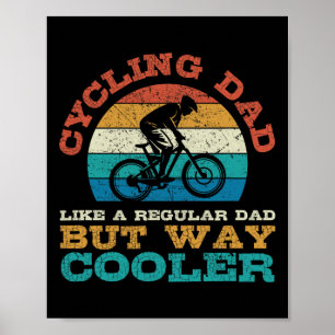 Mountain Biking Dad, Gift, Like Regular Dad, Coole Poster