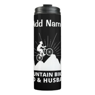 Mountain Biking Dad & Husband Thermal Tumbler