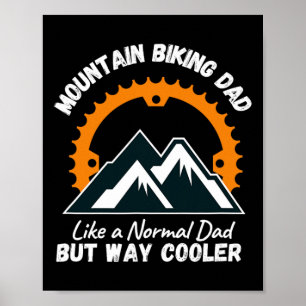 Mountain Biking Dad Poster