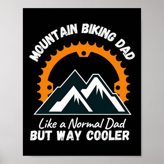 Mountain Biking Dad  Poster (Front)