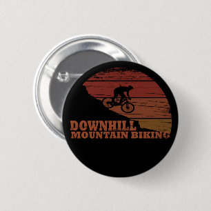Mountain biking Downhill 6 Cm Round Badge