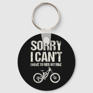 Mountain Biking Downhill Adventures Key Ring