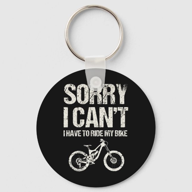 Mountain Biking Downhill Adventures  Key Ring (Front)