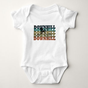 Mountain biking Downhill Baby Bodysuit