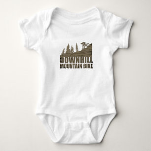 Mountain biking Downhill Baby Bodysuit