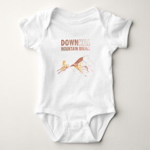 Mountain biking Downhill Baby Bodysuit