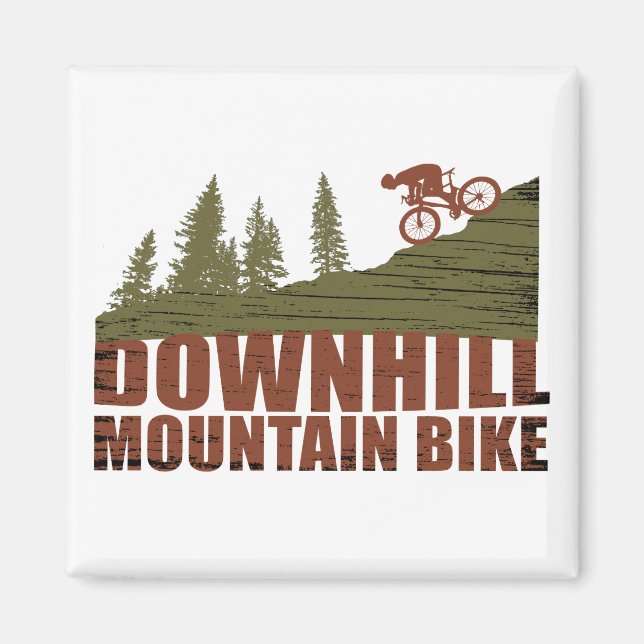 Mountain biking Downhill Magnet (Front)