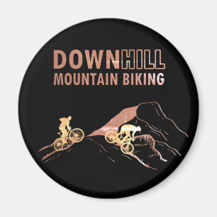 Mountain biking Downhill Magnet