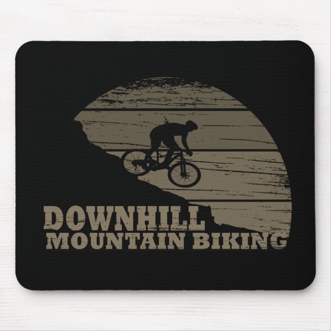 Mountain biking Downhill Mouse Pad (Front)