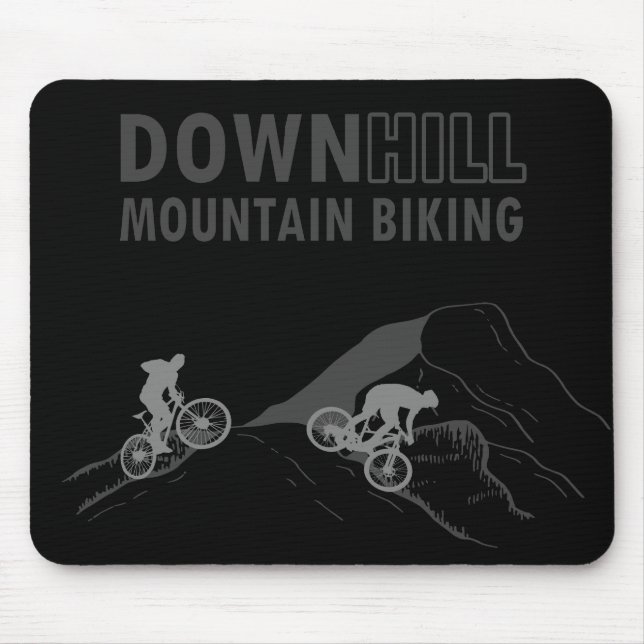 Mountain biking Downhill Mouse Pad (Front)