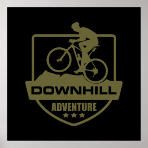Mountain biking Downhill mtb Poster