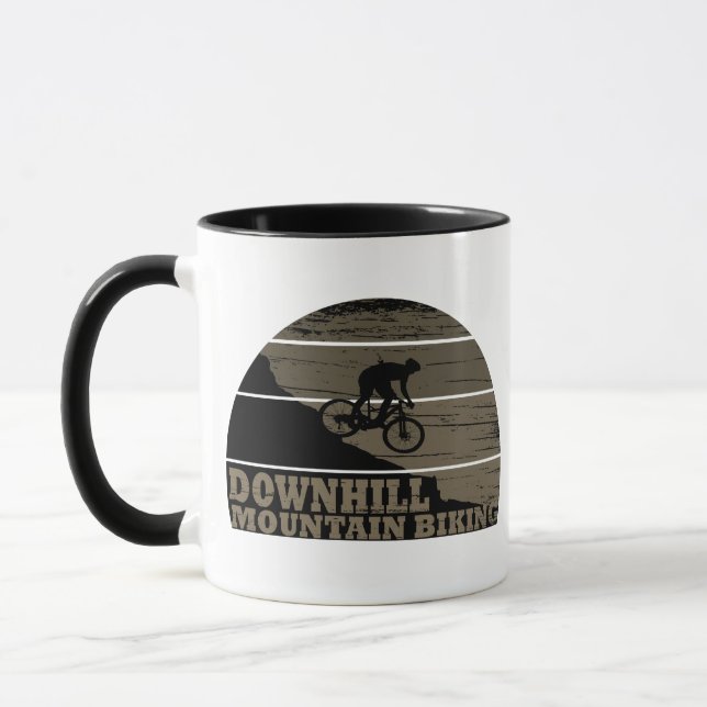 Mountain biking Downhill Mug (Left)