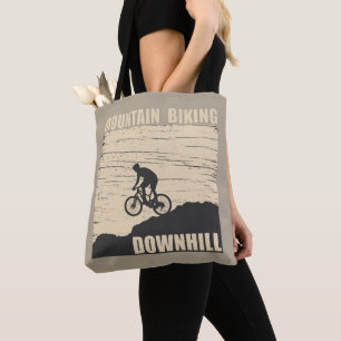 Mountain biking Downhill Tote Bag