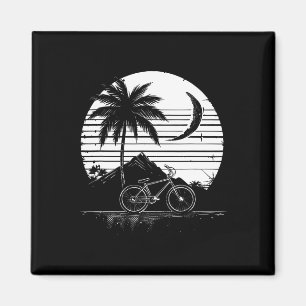 Mountain Biking Drawing Magnet