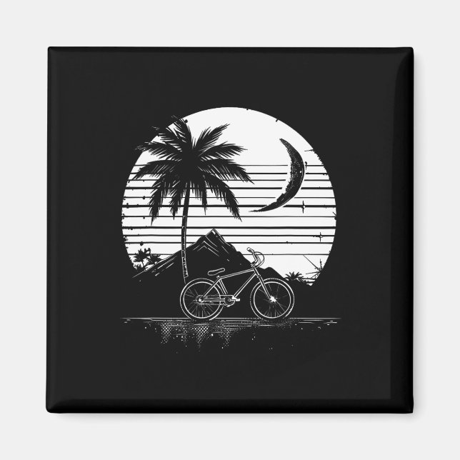 Mountain Biking Drawing  Magnet (Front)