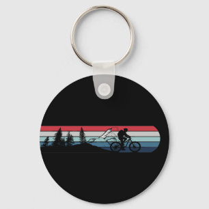 mountain biking enthusiast key ring