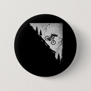 Mountain Biking Extreme Downhill Thunderstorm Mtb 6 Cm Round Badge