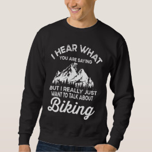 Mountain Biking Gear Retro Vintage Mtb Bicycle Bik Sweatshirt