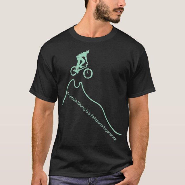 Mountain biking gift bike cyclist sport evolution  T-Shirt (Front)