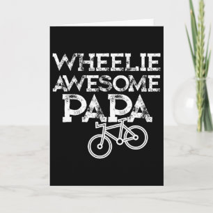 Mountain Biking Gifts For Grandpa Wheelie Papa Fun Card