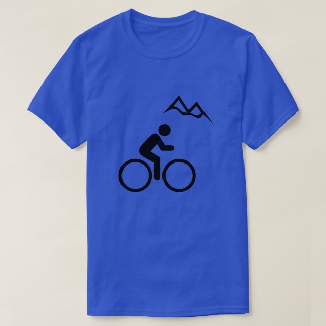 Mountain Biking Icon T-Shirt (Design Front)