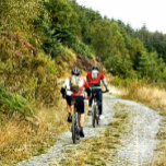 MOUNTAIN BIKING iPad PRO COVER<br><div class="desc">Two men mountain biking in the hills of Wales.</div>