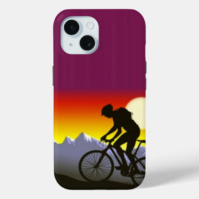 Mountain Biking - iPhone 15 Case (Back)