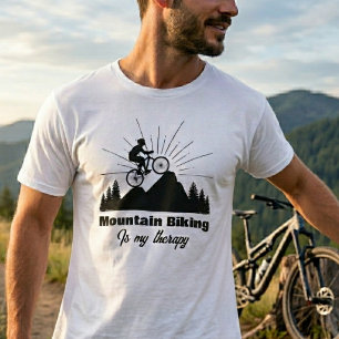 Mountain Biking Is My Therapy T-Shirt