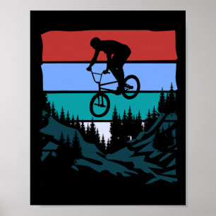 Mountain Biking It Never Gets Easier Downhill Moun Poster