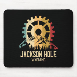 Mountain Biking Jackson Hole Wyoming Mouse Pad