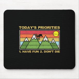 Mountain Biking Joke Off Road Mtb Dirt Trail Rider Mouse Pad