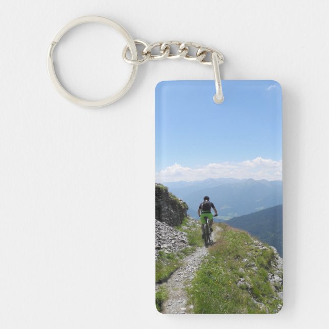 Mountain Biking Key Ring (Front)