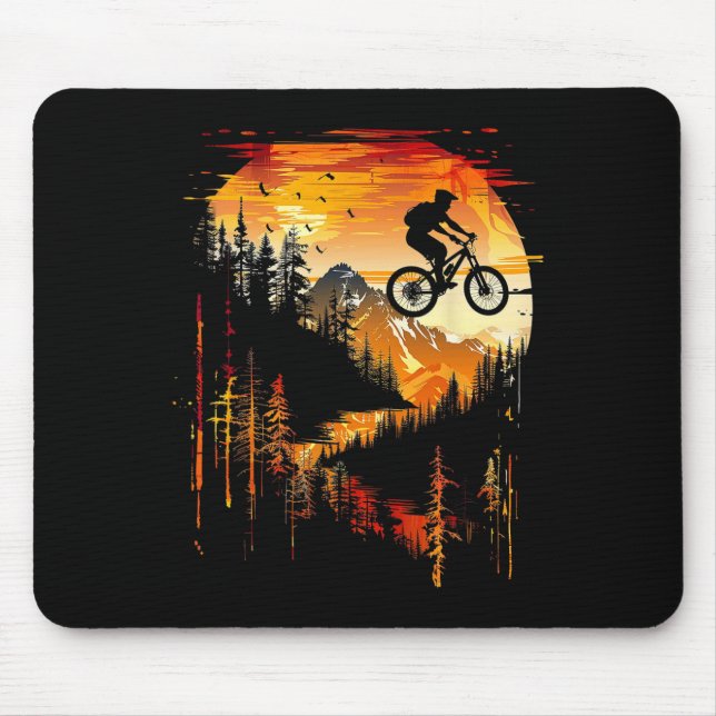 Mountain Biking Landscape _1  Mouse Pad (Front)